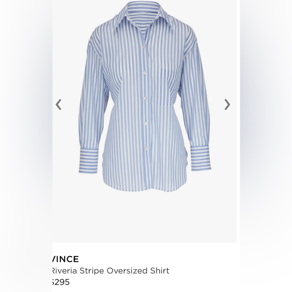 Vince Riveria Stripe Oversized Shirt